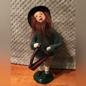 Byers Choice Leprechaun Caroler with Harp